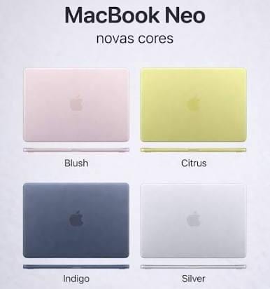 MacBook Neo todas as cores — Notebook Premium